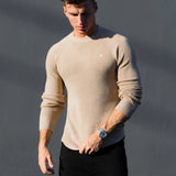 Olton Anchor Knit Jumper - Tan