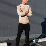 Olton Anchor Knit Jumper - Tan