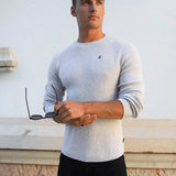 Olton Knit Jumper - Marl White