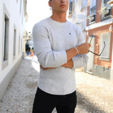 Olton Knit Jumper - Marl White
