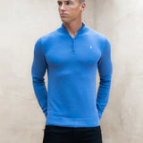Oxbridge 1/4 Zip Jumper - Blue
