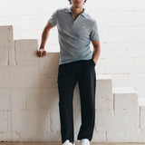 Aspen Polo - Marl Grey