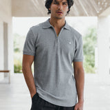 Aspen Polo - Marl Grey
