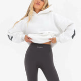 Isabel Oversized Hoodie - Flat White & Graphite