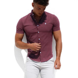 Maidstone Short Sleeve Shirt - Burgundy