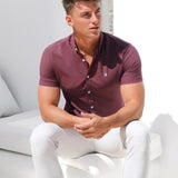 Maidstone Short Sleeve Shirt - Burgundy