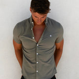 Merrick Short Sleeve Shirt - Khaki Green
