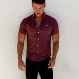 Maidstone Short Sleeve Shirt - Burgundy