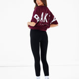Isabel Oversized T-Shirt - Burgundy