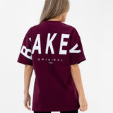 Isabel Oversized T-Shirt - Burgundy