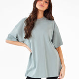 Isabel Oversized T-Shirt - Mineral Blue