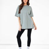 Isabel Oversized T-Shirt - Mineral Blue