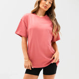 Isabel Oversized T-Shirt - Sunrise Coral