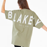 Isabel Oversized T-Shirt - Warm Olive