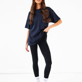 Isabel Oversized T-Shirt - Soft Navy
