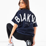 Isabel Oversized T-Shirt - Soft Navy