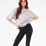 Isabel Oversized T-Shirt - Pebble