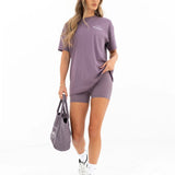 Curved Active Studios Oversized T-Shirt - Grape