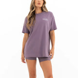 Curved Active Studios Oversized T-Shirt - Grape