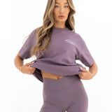 Curved Active Studios Oversized T-Shirt - Grape