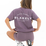Curved Active Studios Oversized T-Shirt - Grape