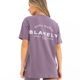 Curved Active Studios Oversized T-Shirt - Grape