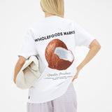 Connie Coconut Oversized T-Shirt - White