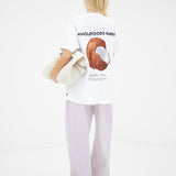 Connie Coconut Oversized T-Shirt - White