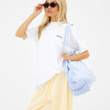 Lia Lemon Oversized T-Shirt - White
