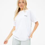 Lilo Lime Oversized T-Shirt - White