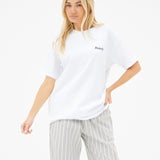 Posy Pomegranate Oversized T-Shirt - White