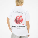 Posy Pomegranate Oversized T-Shirt - White