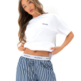 Lilo Lime Oversized T-Shirt - White