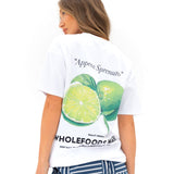 Lilo Lime Oversized T-Shirt - White
