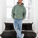 Idris Oversized Hoodie - Sage Green