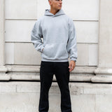 Idris Oversized Hoodie - Marl Grey