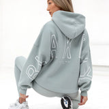 Outline Isabel Oversized Hoodie - Mineral Blue