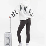 Isabel Oversized Hoodie - Flat White & Graphite