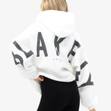 Isabel Oversized Hoodie - Flat White & Graphite