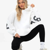 Isabel Oversized Hoodie - Flat White & Graphite