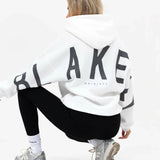 Isabel Oversized Hoodie - Flat White & Graphite