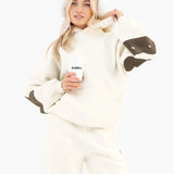 Isabel Wide Leg Sweatpants - Buttermilk