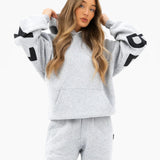 Isabel Oversized Hoodie - Marl Grey