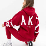 Isabel Oversized Hoodie - Cherry Red