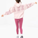 Varsity Isabel Oversized Hoodie - Ballet Pink
