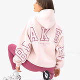 Varsity Isabel Oversized Hoodie - Ballet Pink