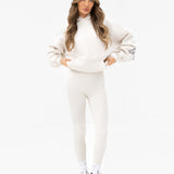 Varsity Isabel Oversized Hoodie - Chalk