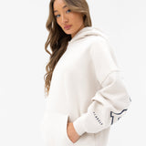 Varsity Isabel Oversized Hoodie - Chalk