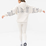 Varsity Isabel Oversized Hoodie - Chalk