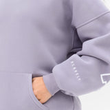 Varsity Isabel Oversized Hoodie - Washed Lilac